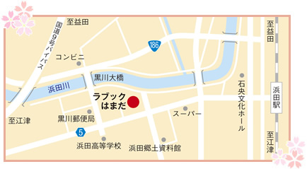 中央図書館付近の地図画像